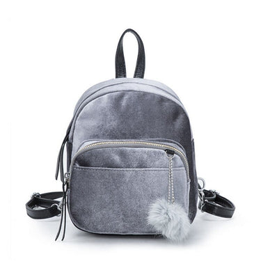 Mochila mujer negra pequeña gris